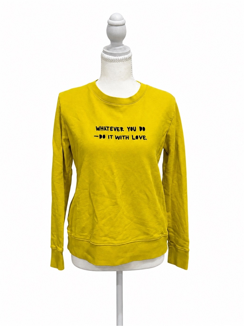 Kate Spade x Cleo Wade Graphic Sweatshirt XXS Oversized Yellow